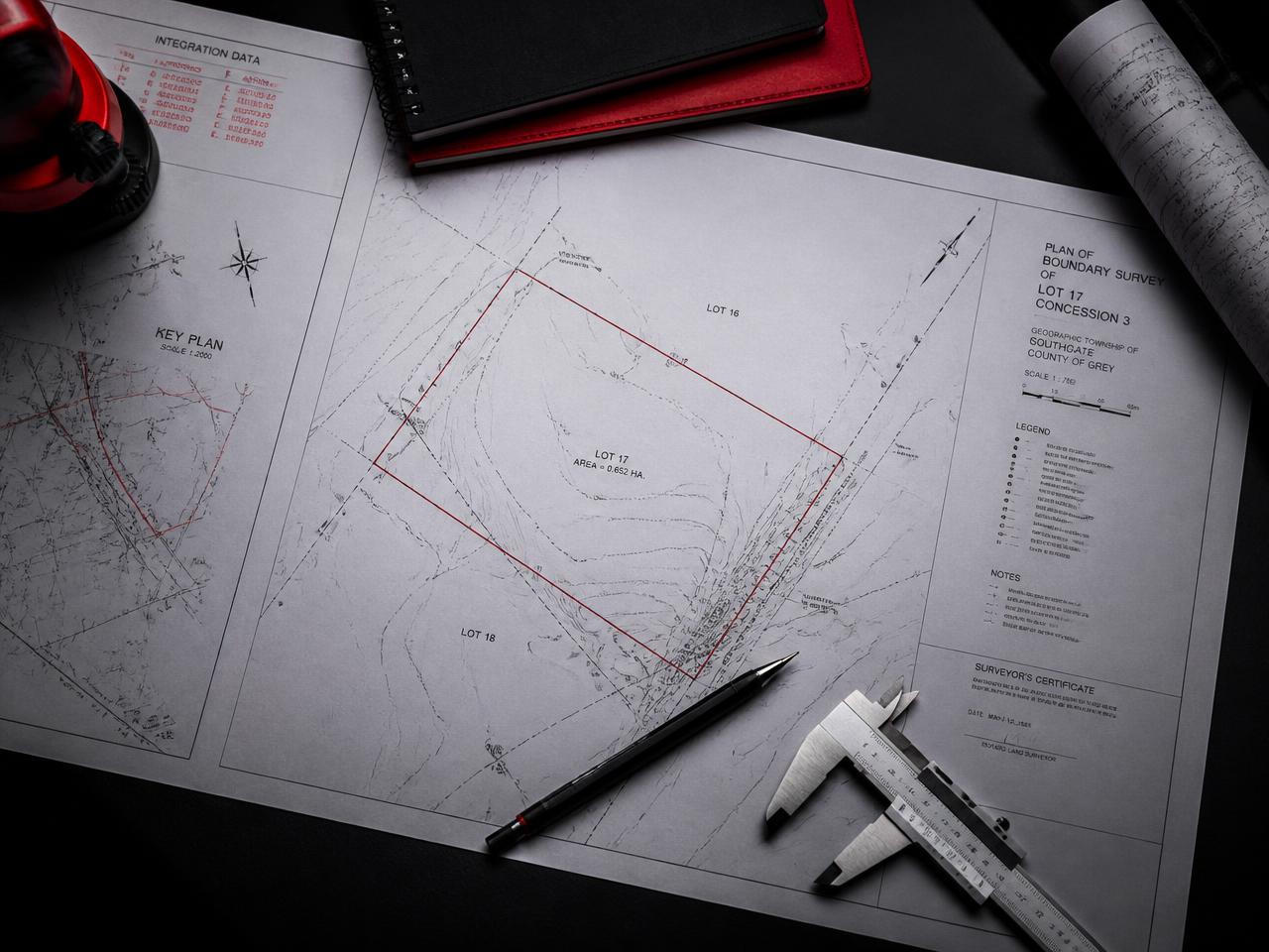 Mapa sytuacyjno-wysokościowa i dokumentacja geodezyjna przygotowana przez LuxGeo